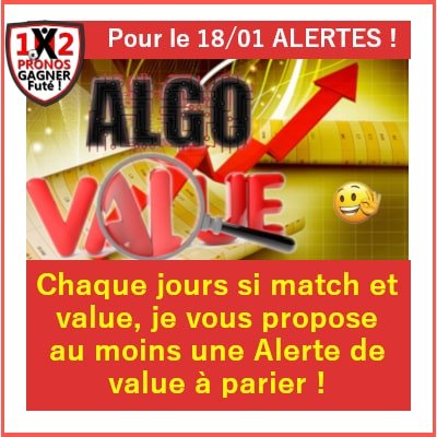 Algo Alerte Value bet Gagner Futé