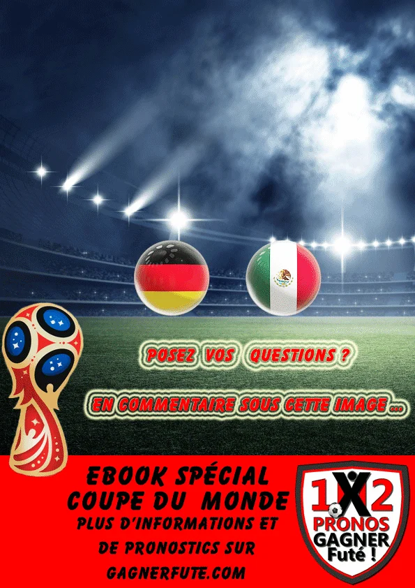 Pronostic Coupe du Monde : Allemagne vs Mexique