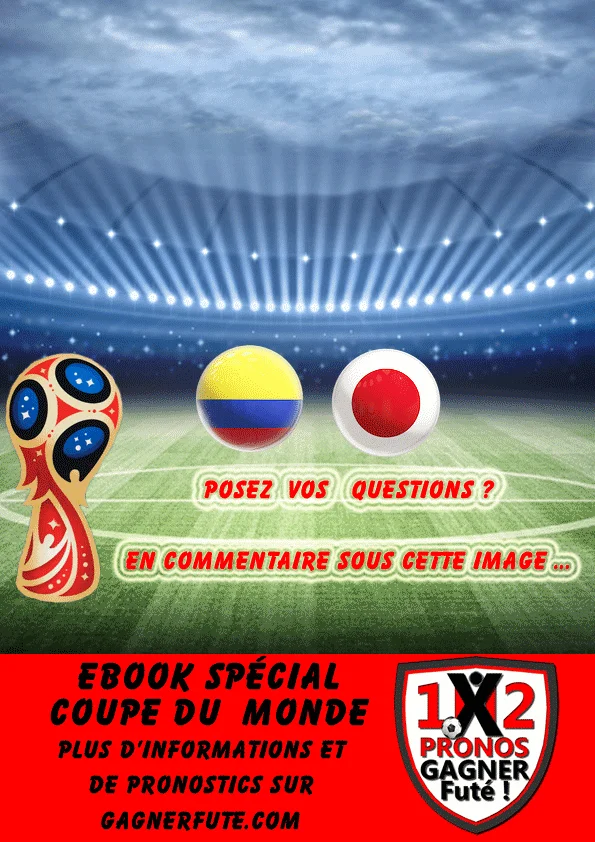 Pronostic Coupe du Monde : Colombie vs Japon Pronostic Coupe du Monde : Colombie vs Japon