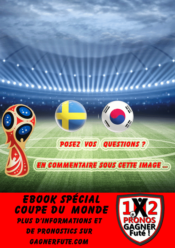 Pronostic Coupe du Monde : Suède vs Corée du Sud