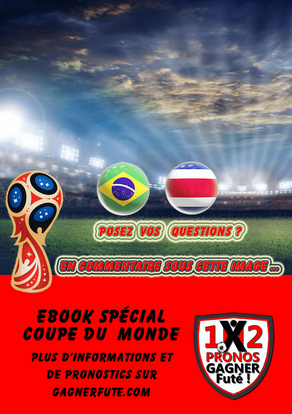 Pronostic Coupe du Monde : Brésil vs Costa Rica