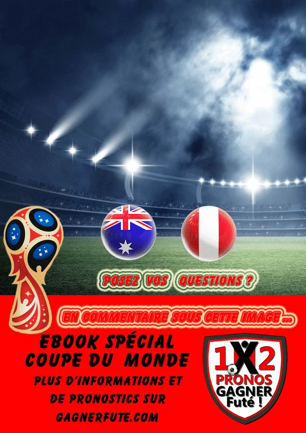 Pronostic Coupe du Monde : Australie vs Pérou