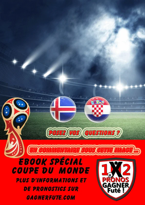 Pronostic Coupe du Monde : Islande vs Croatie