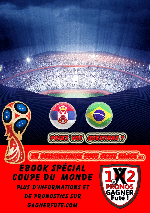 Pronostic Coupe du Monde : Serbie vs Brésil