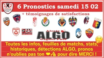 Pronostic samedi 1502 Alerte ALGO Gagner Futé de FRED tipster Gagner futé GFx200-min